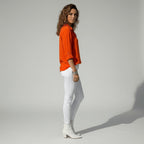 Maeve™ | Camisa blanca de manga larga con cuello clásico