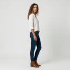 Maeve™ | Camisa blanca de manga larga con cuello clásico