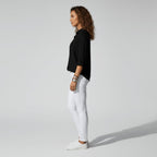 Maeve™ | Camisa blanca de manga larga con cuello clásico