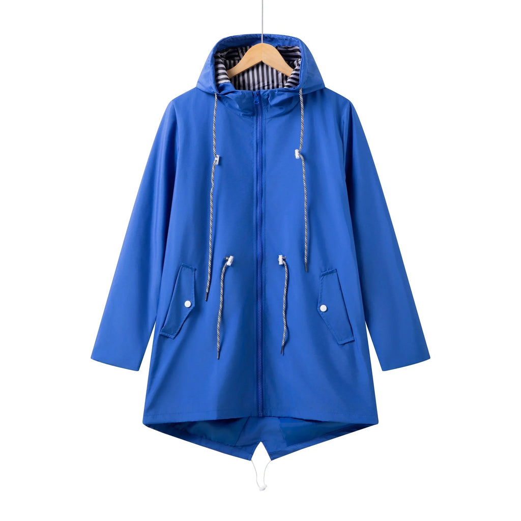 Cecilia™ | Chubasquero impermeable con capucha y cordón