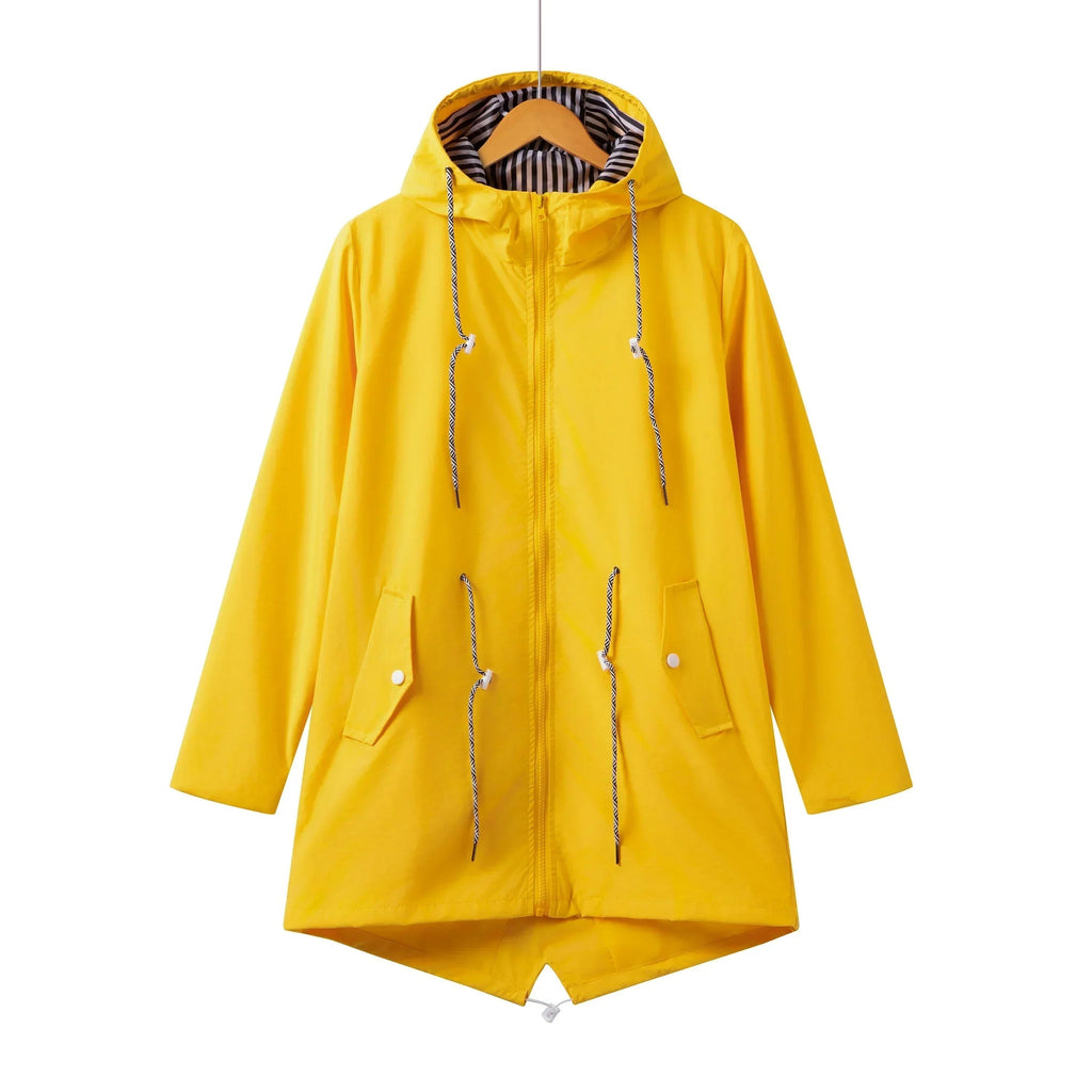Cecilia™ | Chubasquero impermeable con capucha y cordón
