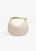 Alejandra - Bolso trenzado con asa dorada - vista 17