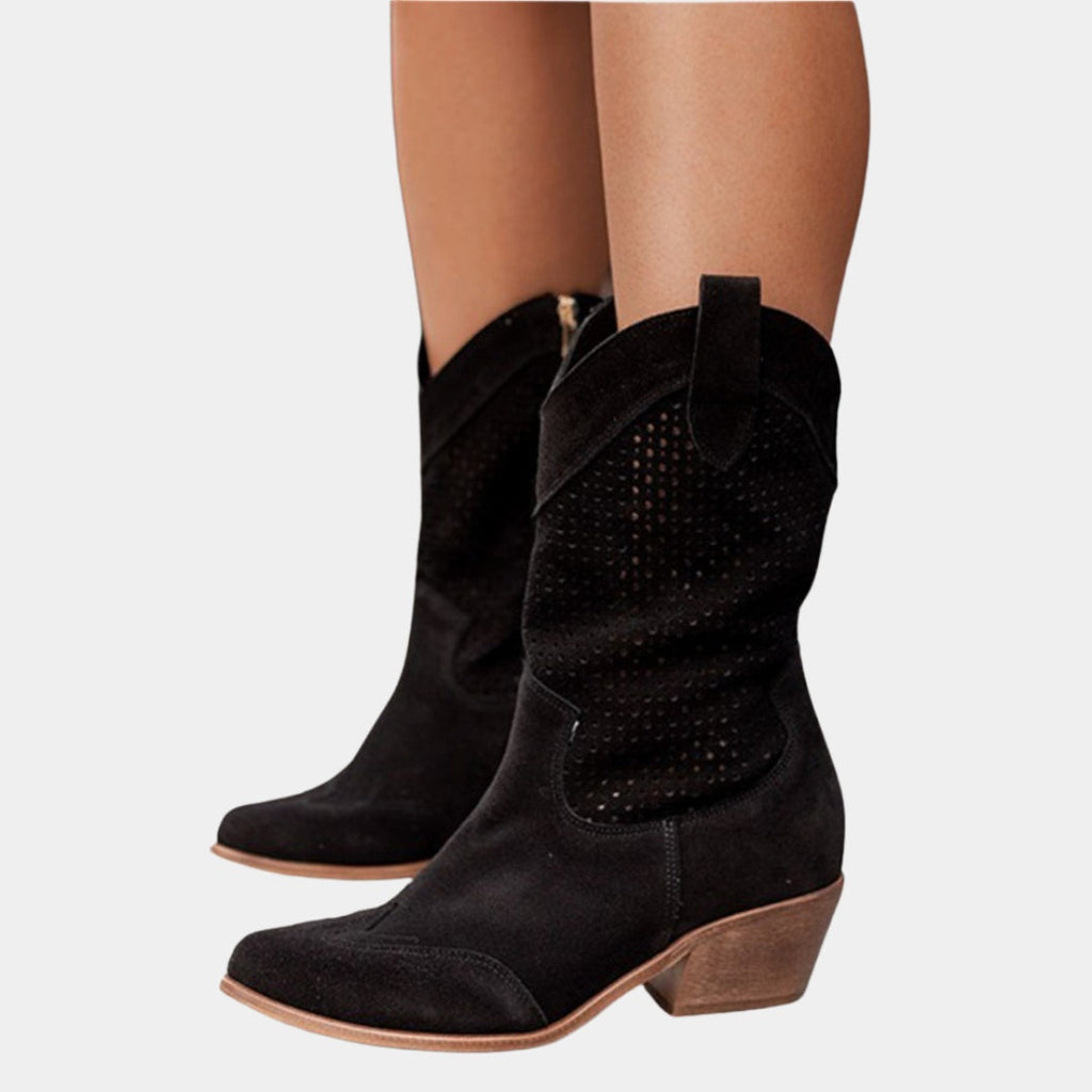 Josephine™ | Botas camperas caladas con tacón de bloque