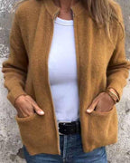 Amelia™ | Chaqueta de punto con cremallera y bolsillos delanteros