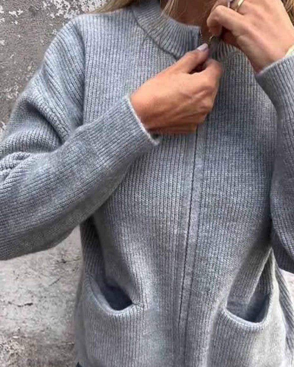 Amelia™ | Chaqueta de punto con cremallera y bolsillos delanteros