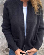 Amelia™ | Chaqueta de punto con cremallera y bolsillos delanteros