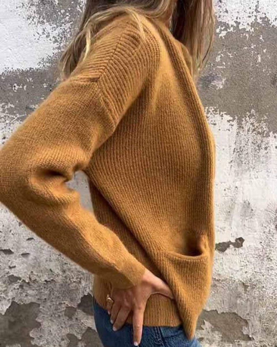 Amelia™ | Chaqueta de punto con cremallera y bolsillos delanteros