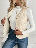 Lily™ | Chaleco acolchado reversible con forro de borreguito