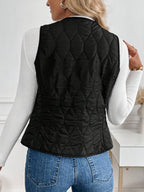 Lily™ | Chaleco acolchado reversible con forro de borreguito