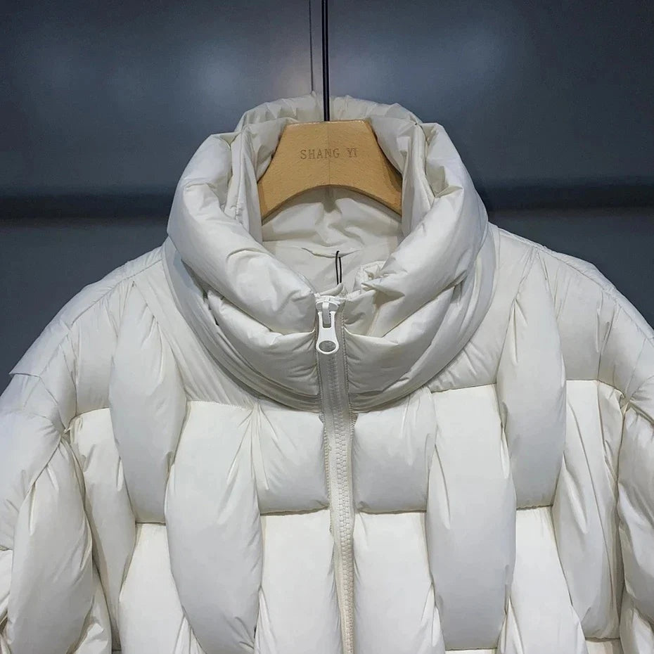 Natalia™ | Chaqueta acolchada oversize de mujer con cuello alto