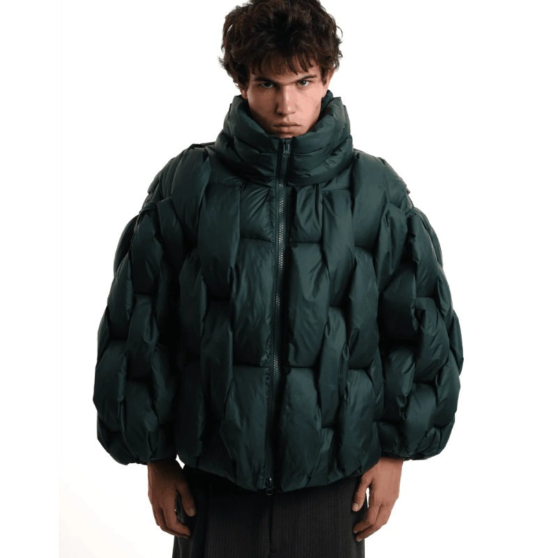 Natalia™ | Chaqueta acolchada oversize de mujer con cuello alto
