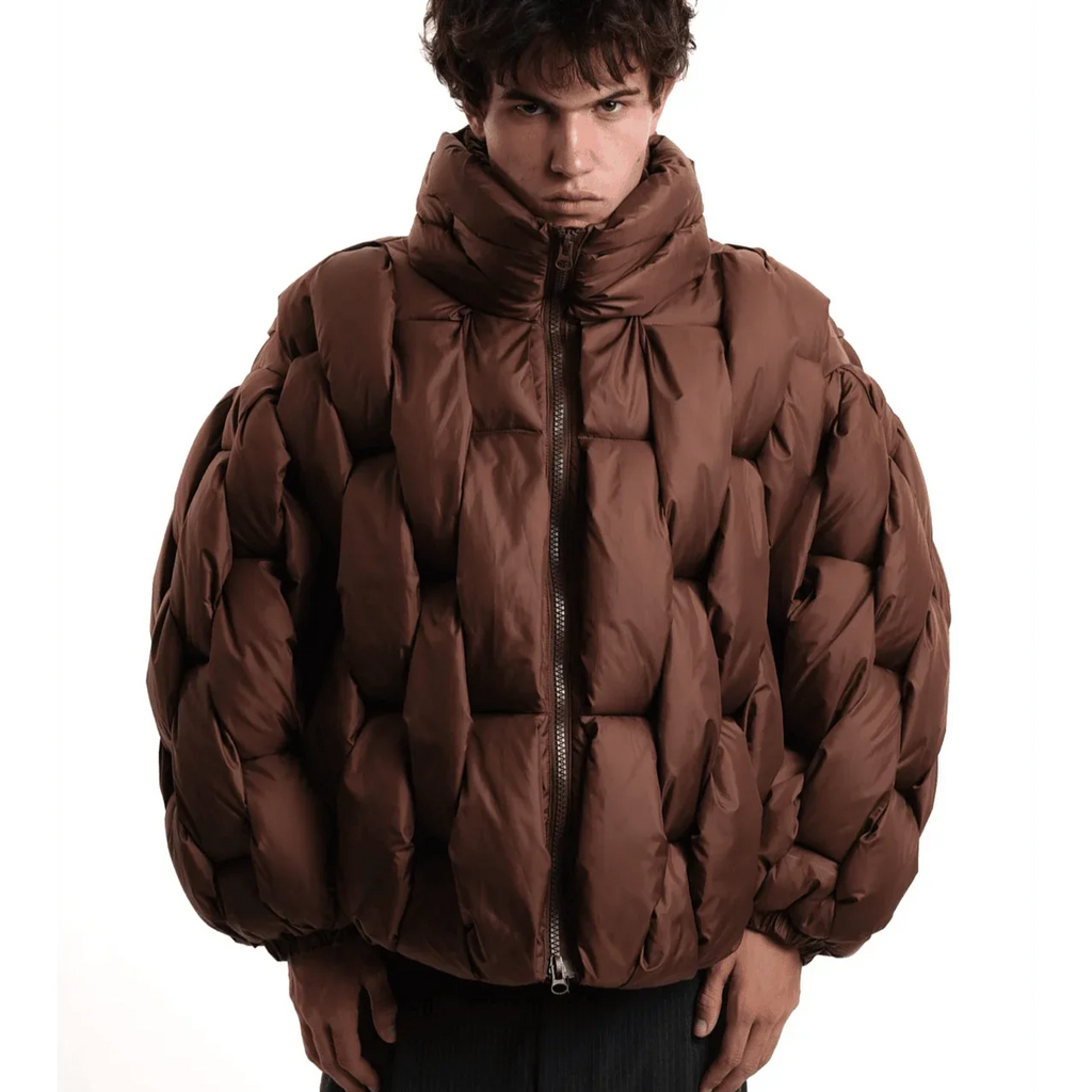 Natalia™ | Chaqueta acolchada oversize de mujer con cuello alto