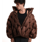 Natalia™ | Chaqueta acolchada oversize de mujer con cuello alto