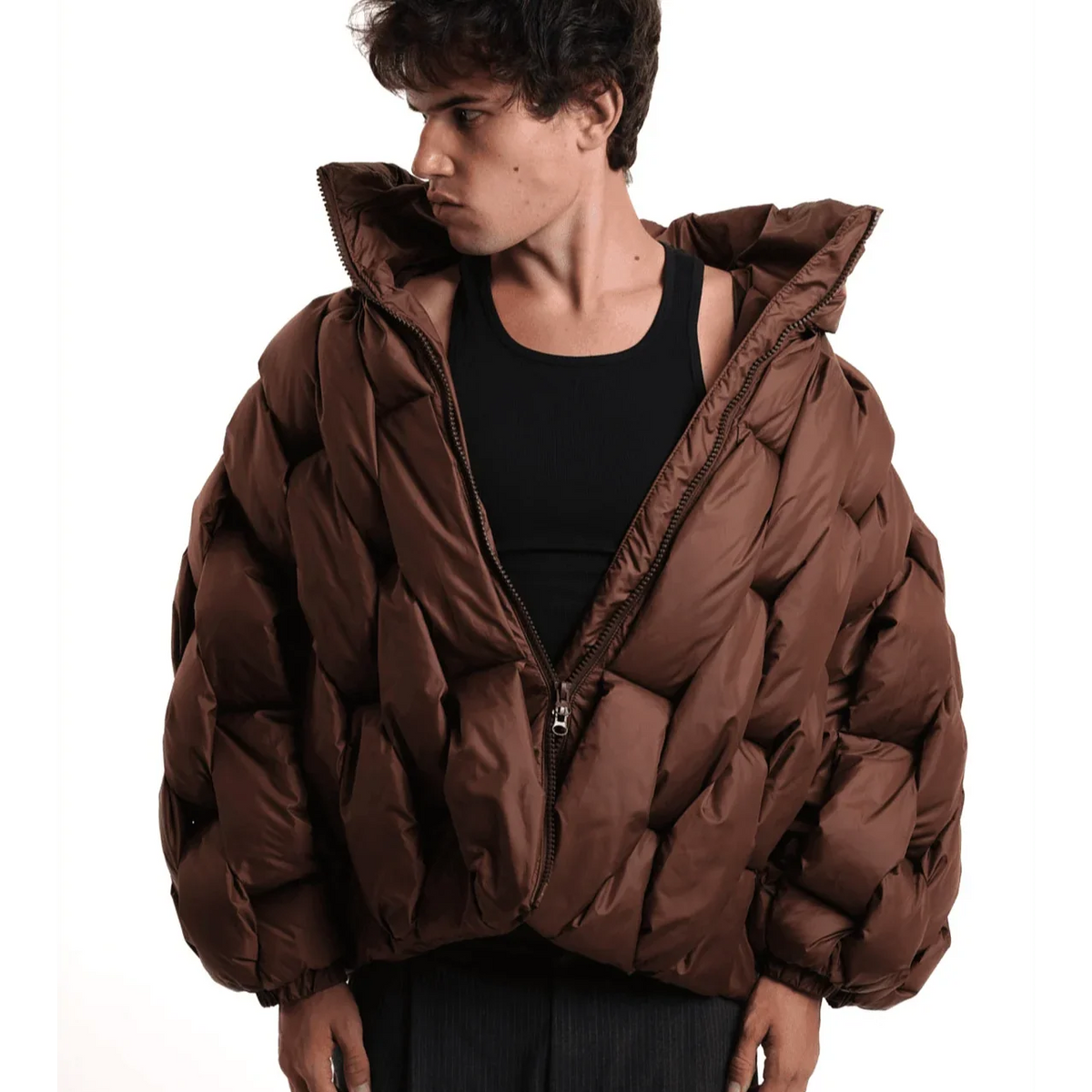 Natalia™ | Chaqueta acolchada oversize de mujer con cuello alto