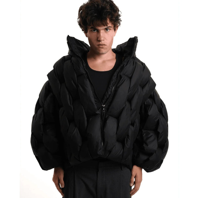 Natalia™ | Chaqueta acolchada oversize de mujer con cuello alto