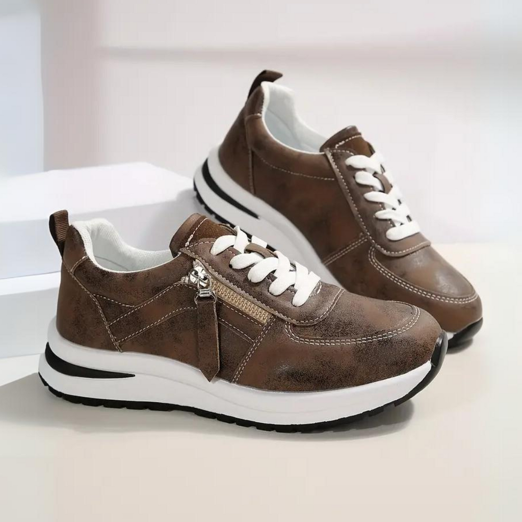Celeste™ | Zapatillas de vestir con cremallera lateral y cordones