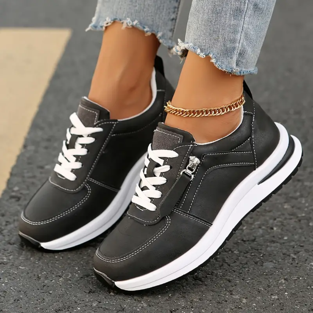 Celeste™ | Zapatillas de vestir con cremallera lateral y cordones