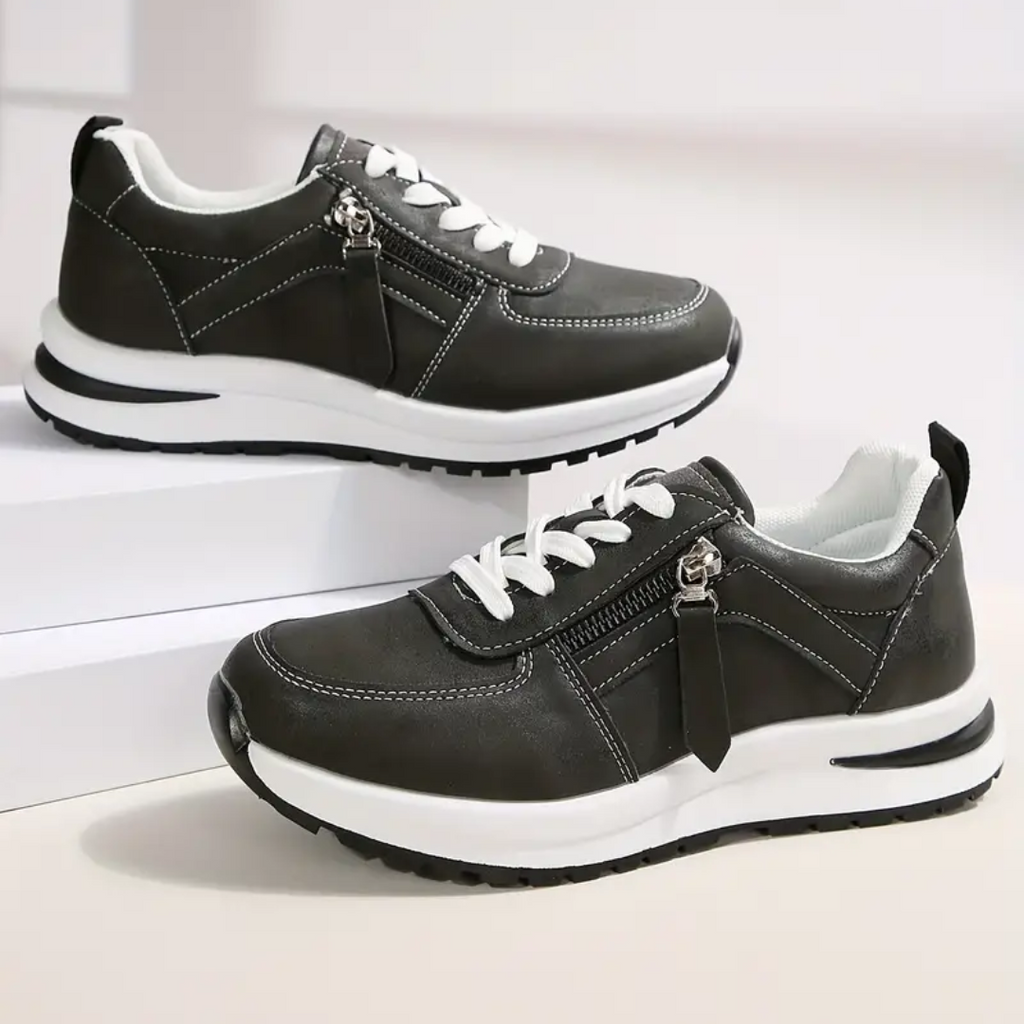 Celeste™ | Zapatillas de vestir con cremallera lateral y cordones