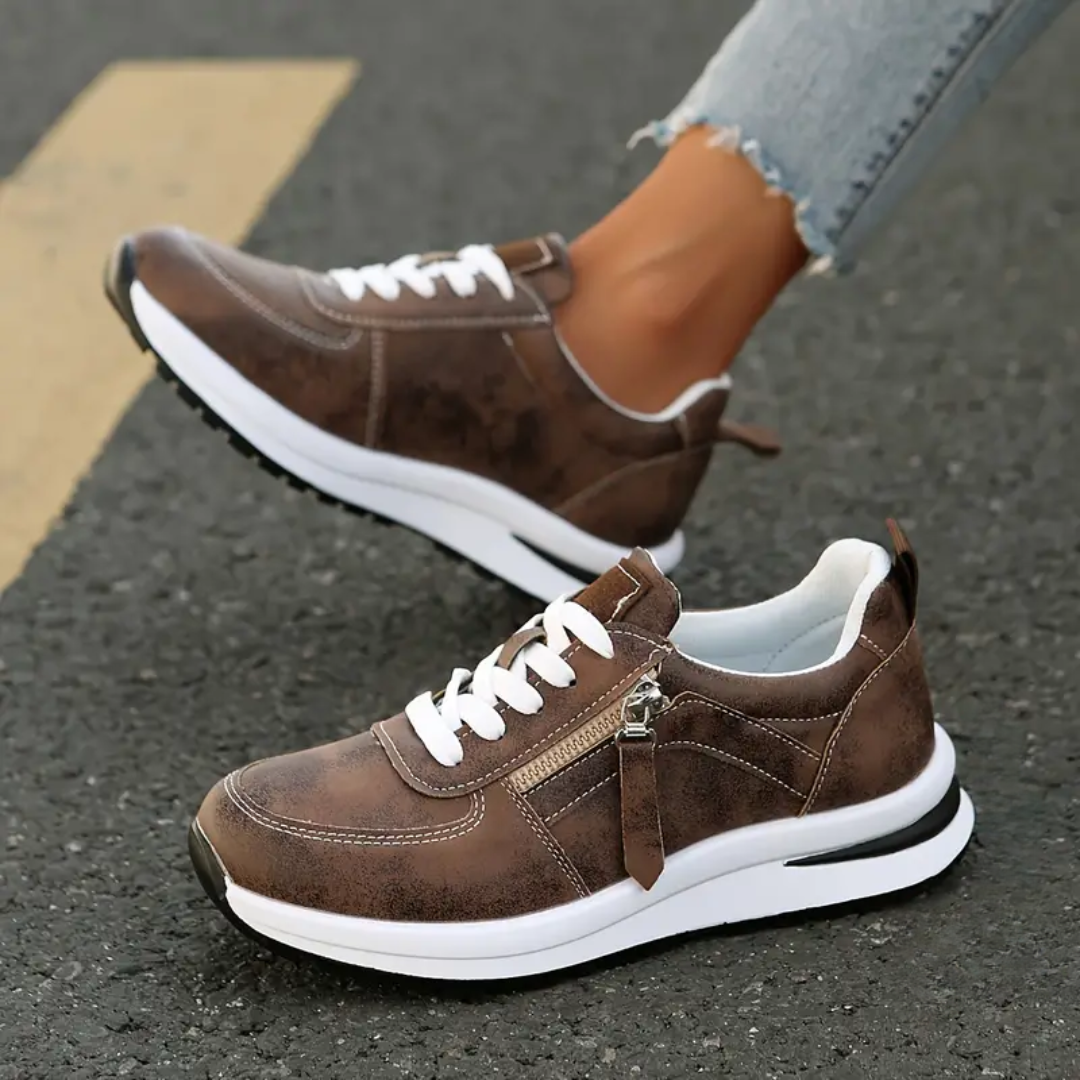 Celeste™ | Zapatillas de vestir con cremallera lateral y cordones