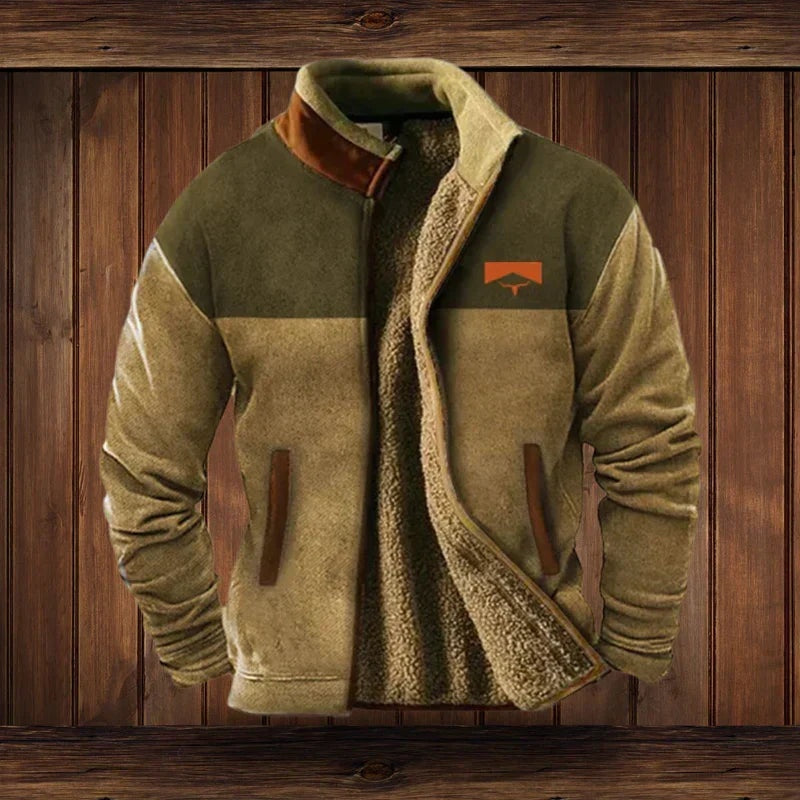 Colton™ | Cazadora de borreguito con estampado étnico