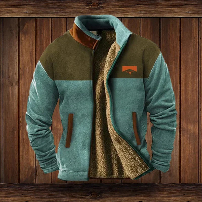 Colton™ | Cazadora de borreguito con estampado étnico