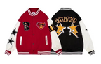 Derek™ | Chaqueta varsity oversize con parches bordados