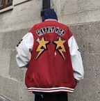 Derek™ | Chaqueta varsity oversize con parches bordados