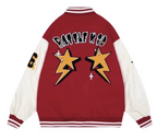 Derek™ | Chaqueta varsity oversize con parches bordados