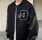 Derek™ | Chaqueta varsity oversize con parches bordados