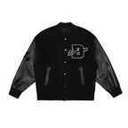 Derek™ | Chaqueta varsity oversize con parches bordados