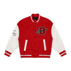 Derek™ | Chaqueta varsity oversize con parches bordados