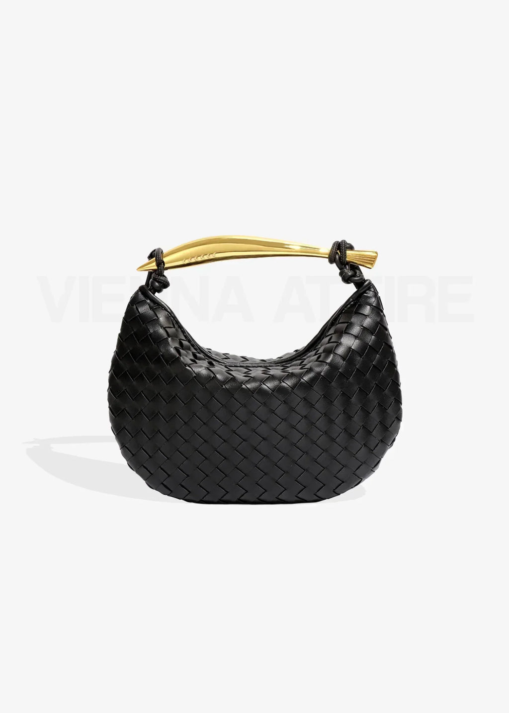 Alejandra - Bolso trenzado con asa dorada - vista 15