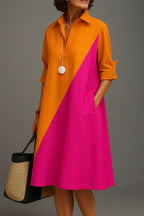 Olivia - Vestido midi elegante y pulcro