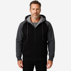 Elias™ | Sudadera con cremallera, capucha y forro de borreguito