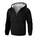 Elias™ | Sudadera con cremallera, capucha y forro de borreguito