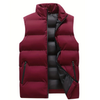 Reid™ | Chaleco acolchado con cuello alto y cremallera