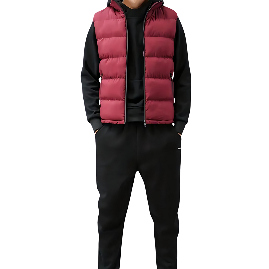 Reid™ | Chaleco acolchado con cuello alto y cremallera