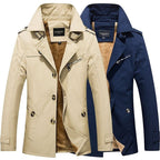 Brandon™ | Gabardina corta de hombre forrada de borreguito