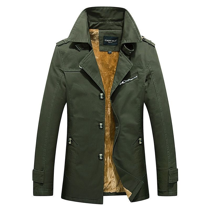Brandon™ | Gabardina corta de hombre forrada de borreguito