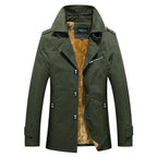 Brandon™ | Gabardina corta de hombre forrada de borreguito
