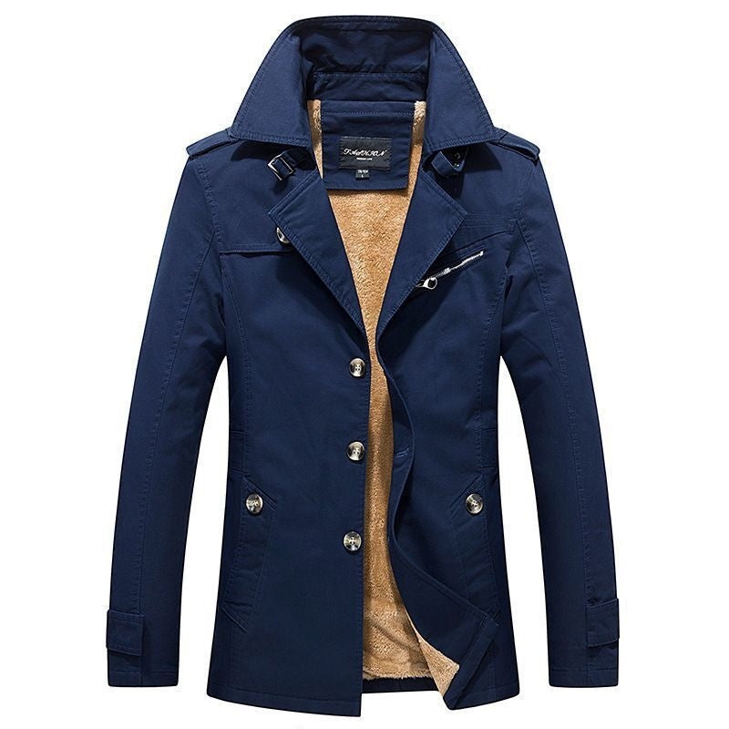 Brandon™ | Gabardina corta de hombre forrada de borreguito