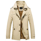 Brandon™ | Gabardina corta de hombre forrada de borreguito