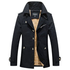 Brandon™ | Gabardina corta de hombre forrada de borreguito