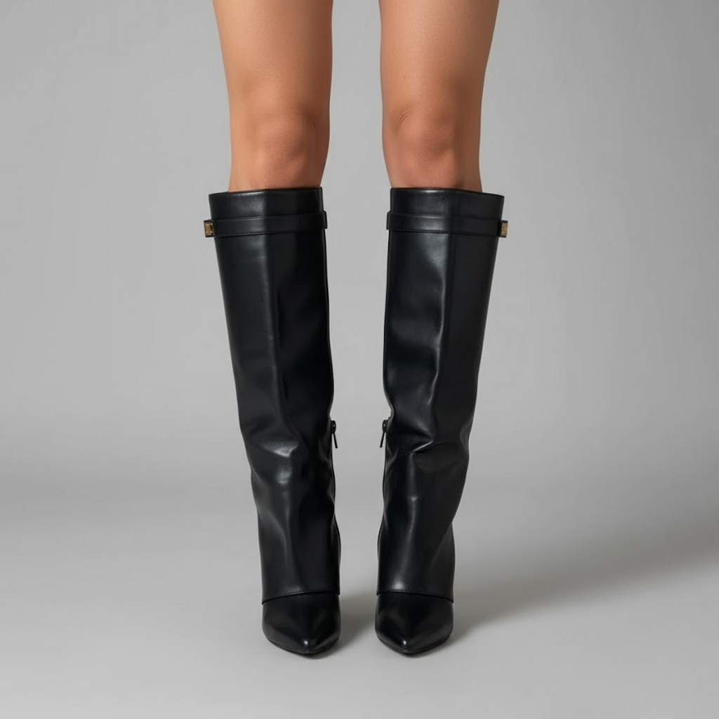 Isla™ | Botas altas de ante con tacón
