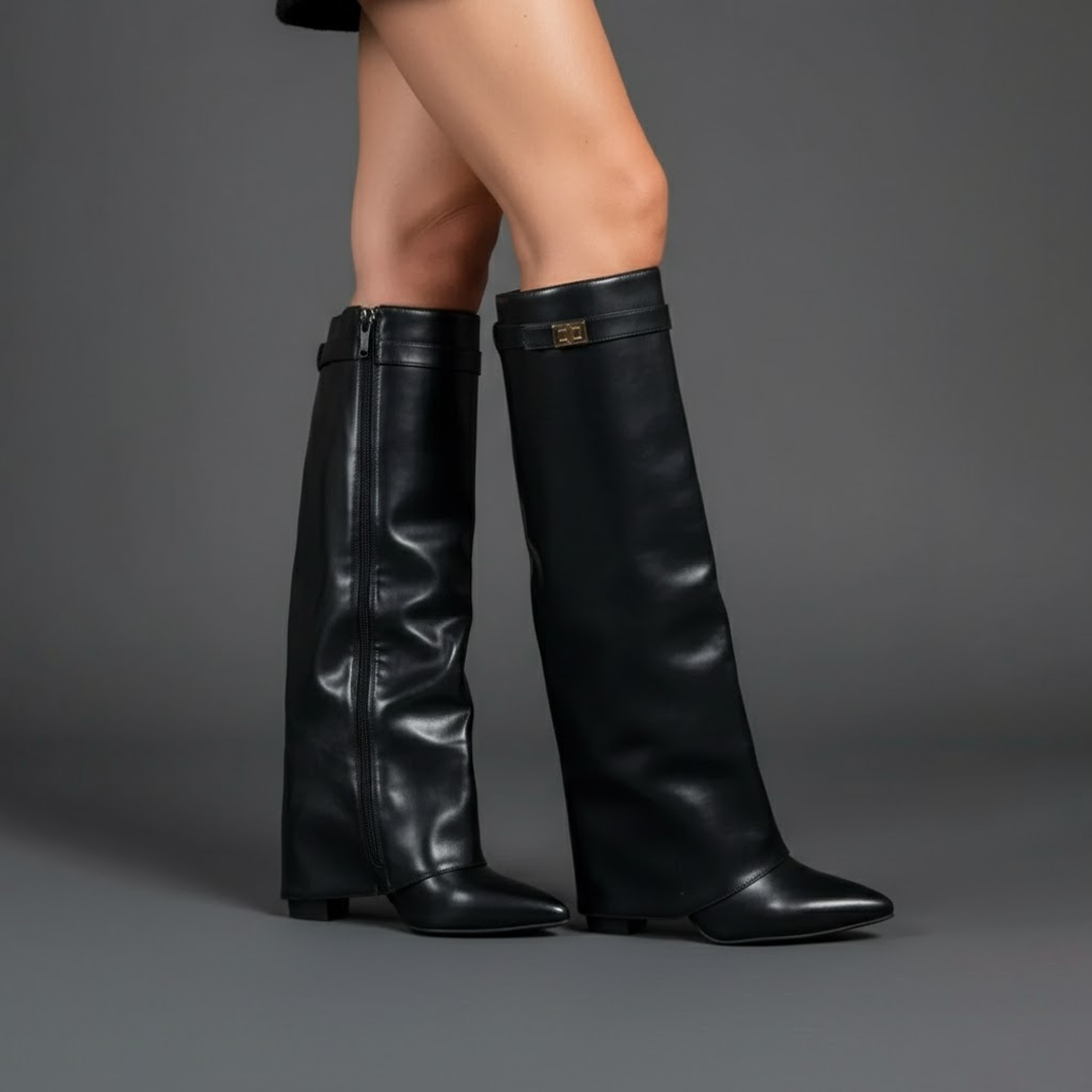 Isla™ | Botas altas de ante con tacón