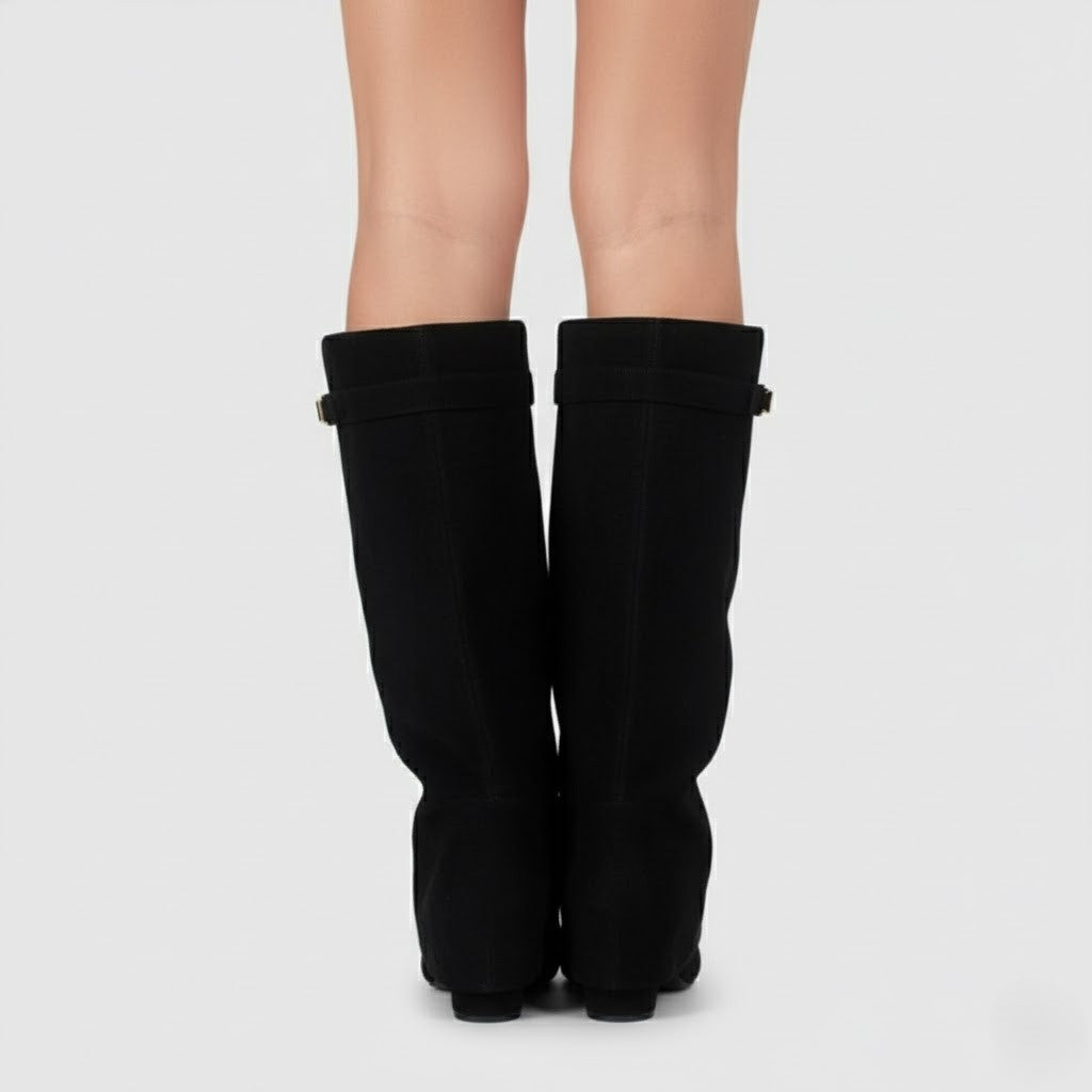 Isla™ | Botas altas de ante con tacón