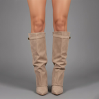 Isla™ | Botas altas de ante con tacón