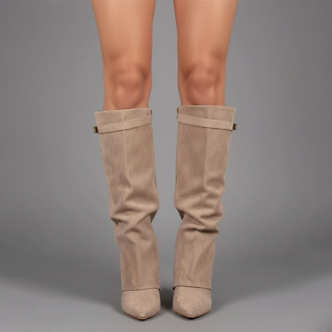 Isla™ | Botas altas de ante con tacón