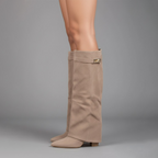 Isla™ | Botas altas de ante con tacón