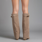 Isla™ | Botas altas de ante con tacón